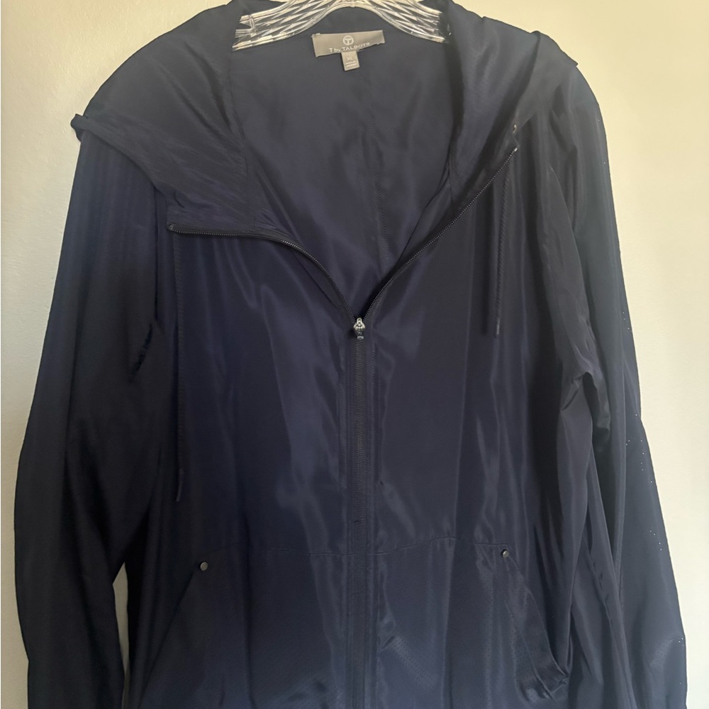 Talbots Navy Windbreaker Jacket